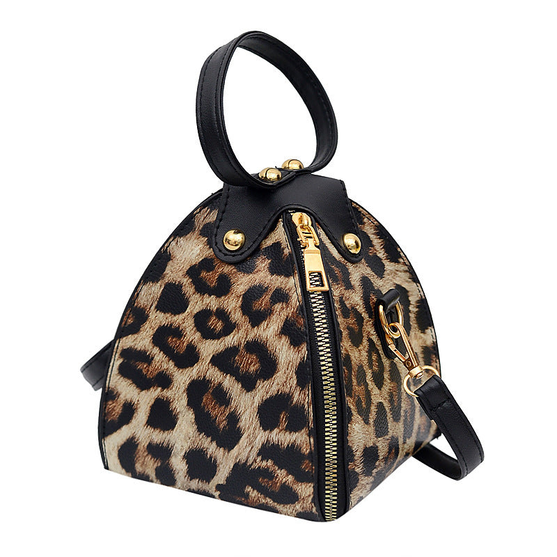 Leopardenmuster Dreieckstasche Handtasche