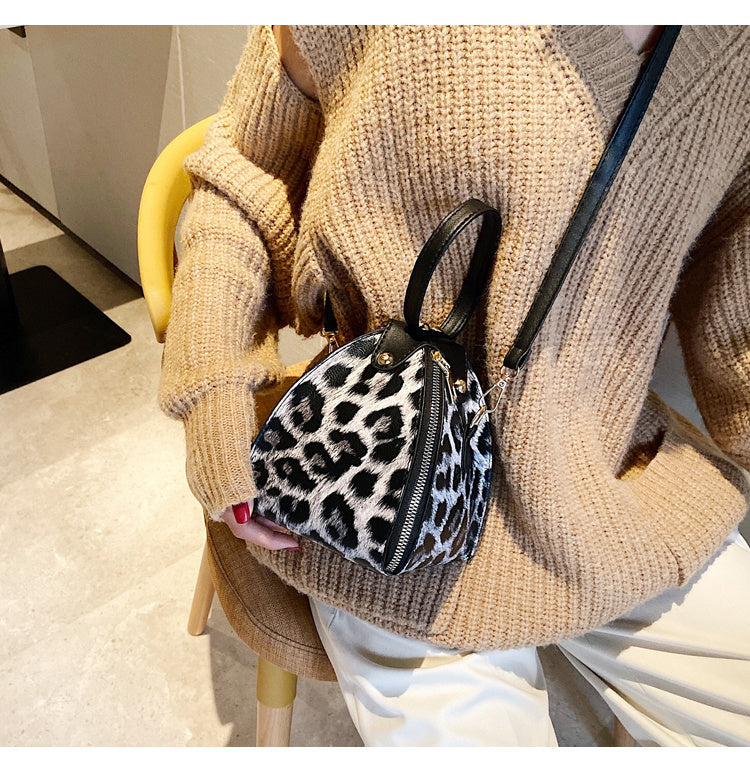 Leopardenmuster Dreieckstasche Handtasche