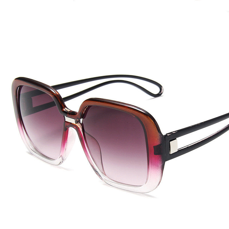 Großrahmige Sonnenbrille mit Farbverlauf Persönlichkeit Sonnenbrille