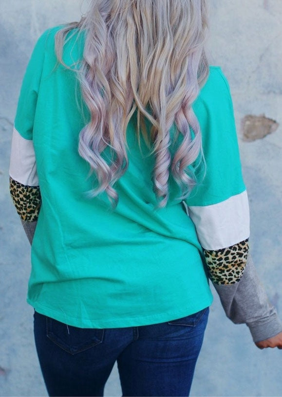 Tricolor Leopard Sweatshirt