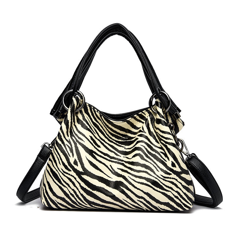Leopard Zebra Print Damen Trendy Crossbody Tasche