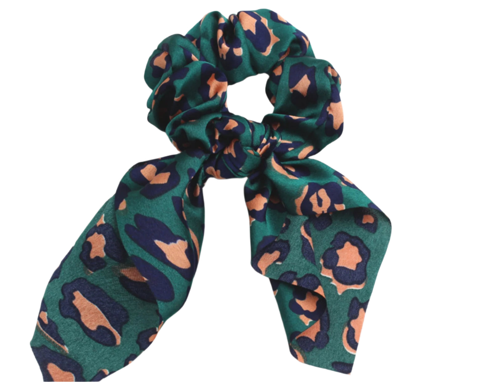 4Pcs Leopard Schlange Floral Luftschlangen Scrunchies Frauen Haar Schal