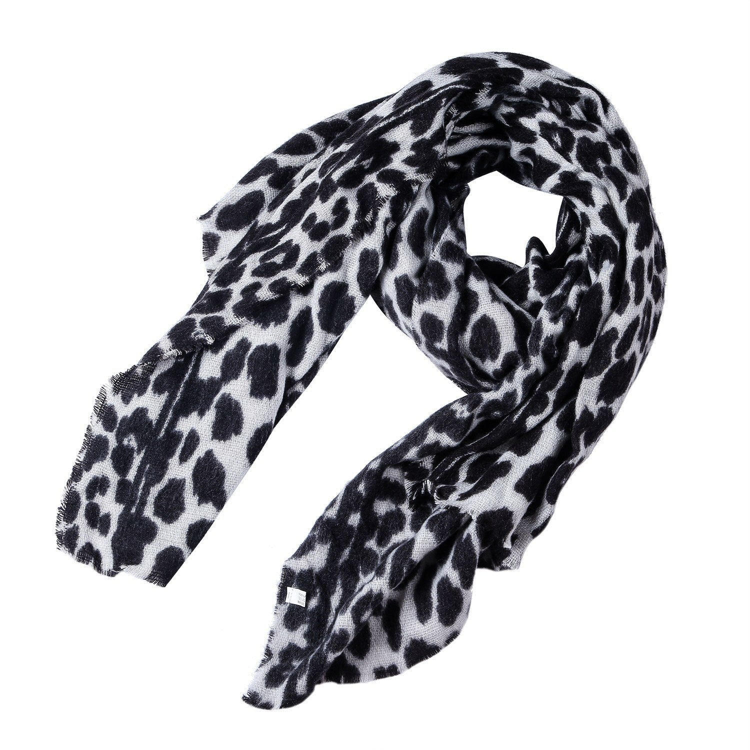 Leopard-print cashmere women's scarf shawl