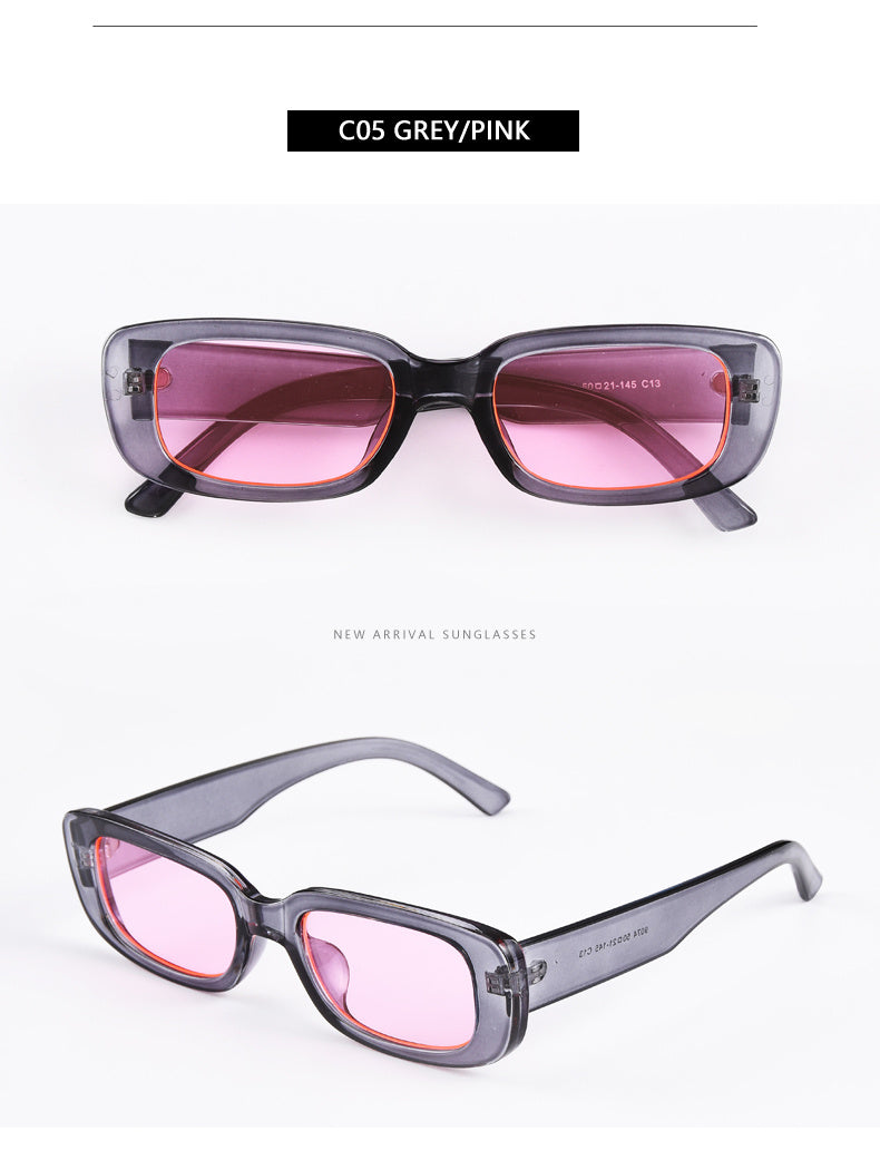 Quadratische Damen-Sonnenbrille mit kleinem Rahmen
