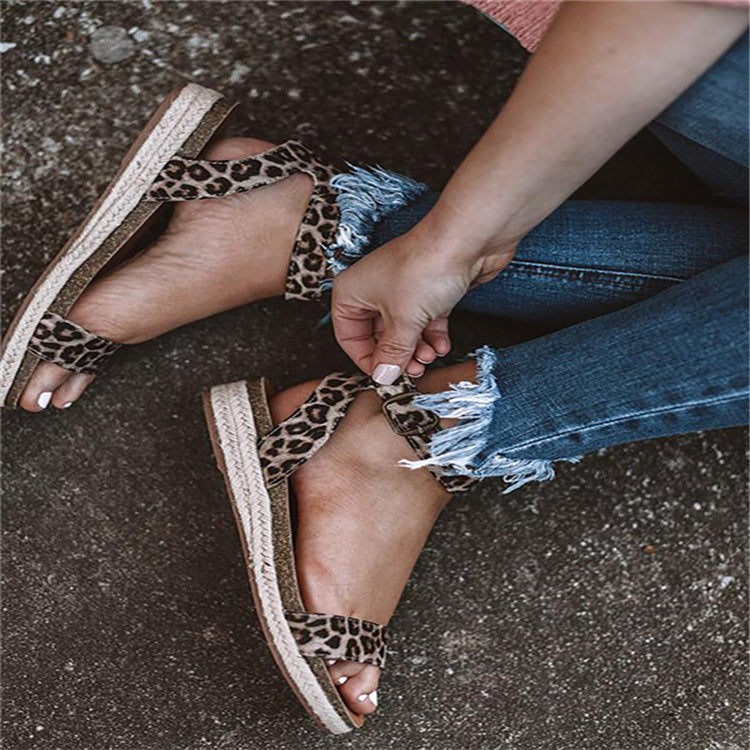 Leoparden-Sandalen