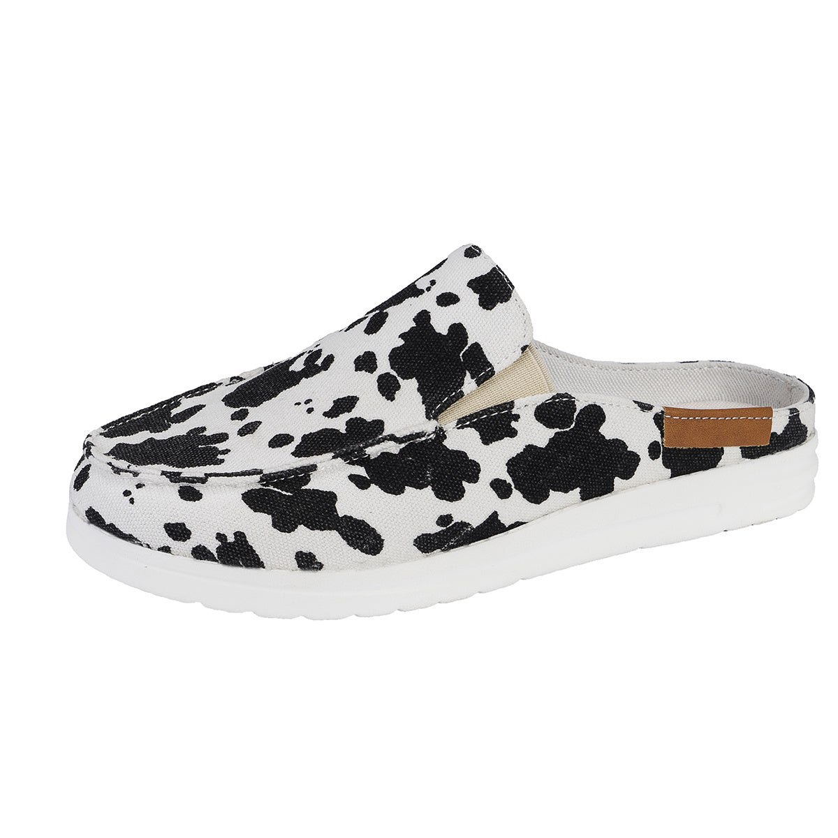 Damen Leopard Print Semi-Support Slip-on Schuhe