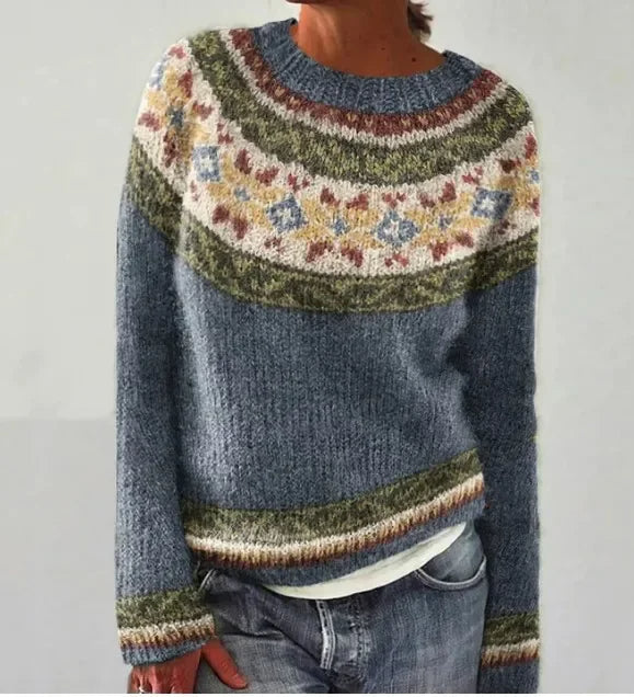 Herbst-Strickpullover für Frauen
