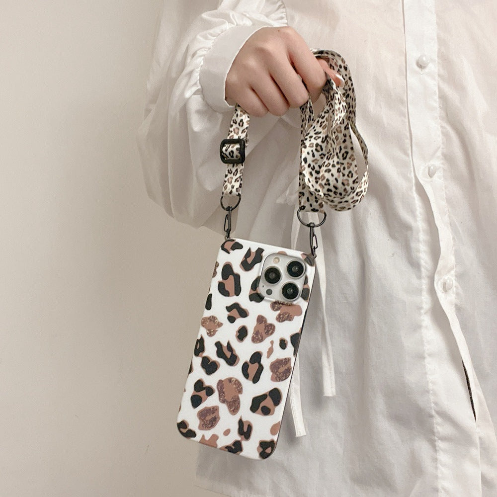 Katzenohr Leopard Lanyard Handytasche