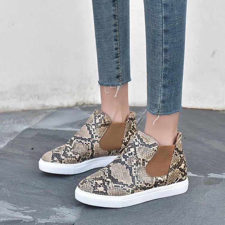 Leopard Druck Platform Mode Freizeitschuhe