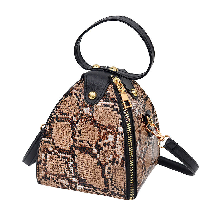 Leopardenmuster Dreieckstasche Handtasche