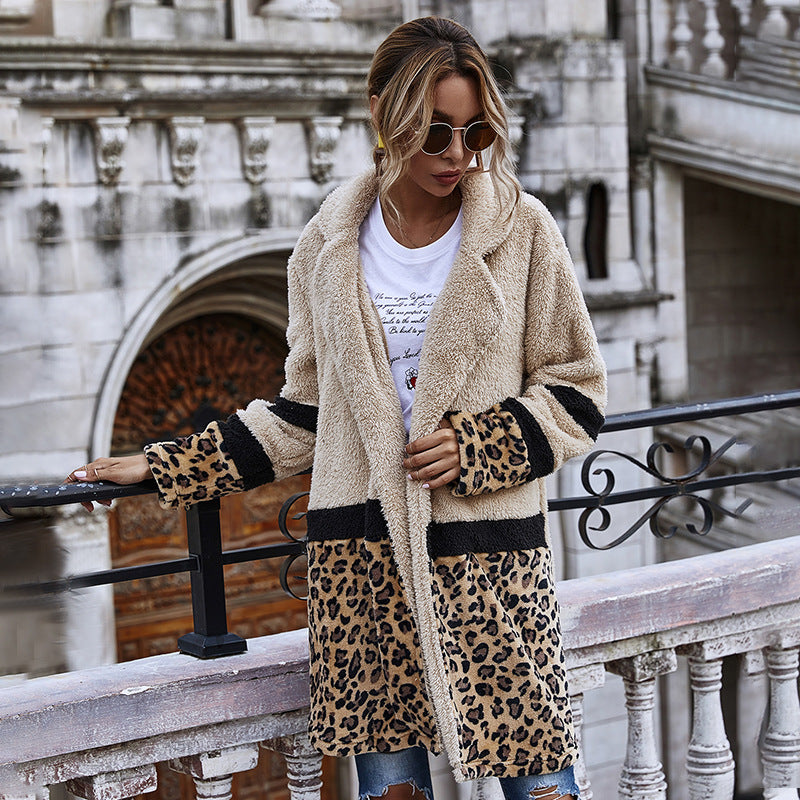 Beauty cashmere leopard coat