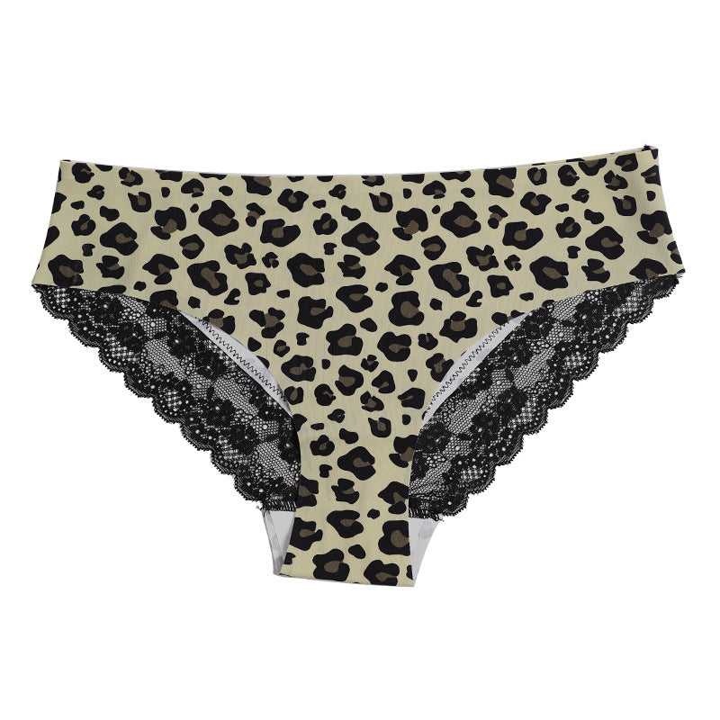 Ladies Lace Leopard Print Unterwäsche ohne Spuren