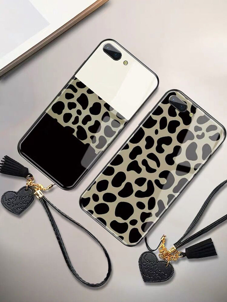 Leopard Style Glas Handytasche