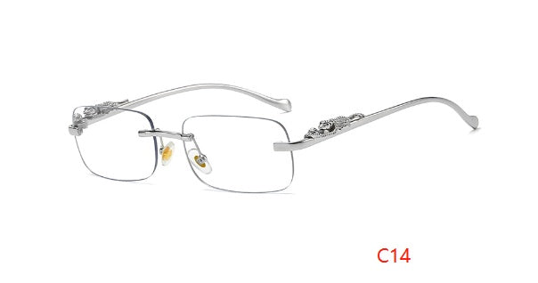 Retro-Leopardenkopf-Metall-Sonnenbrille Grenzüberschreitende Brille