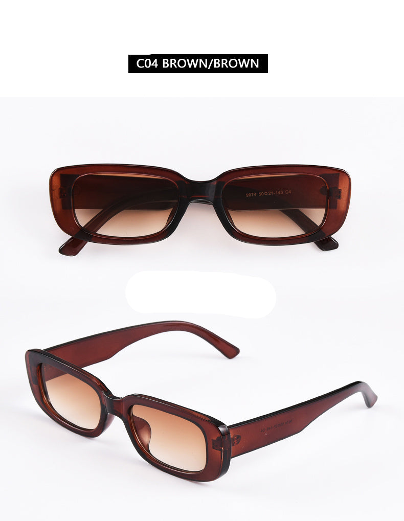 Quadratische Damen-Sonnenbrille mit kleinem Rahmen