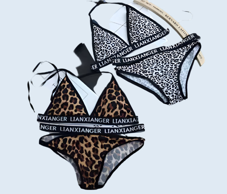 87682021 Europäische und amerikanische schnell verkaufen EBAY Leopard Bikini, sexy Dame Split Badeanzug Anzug
