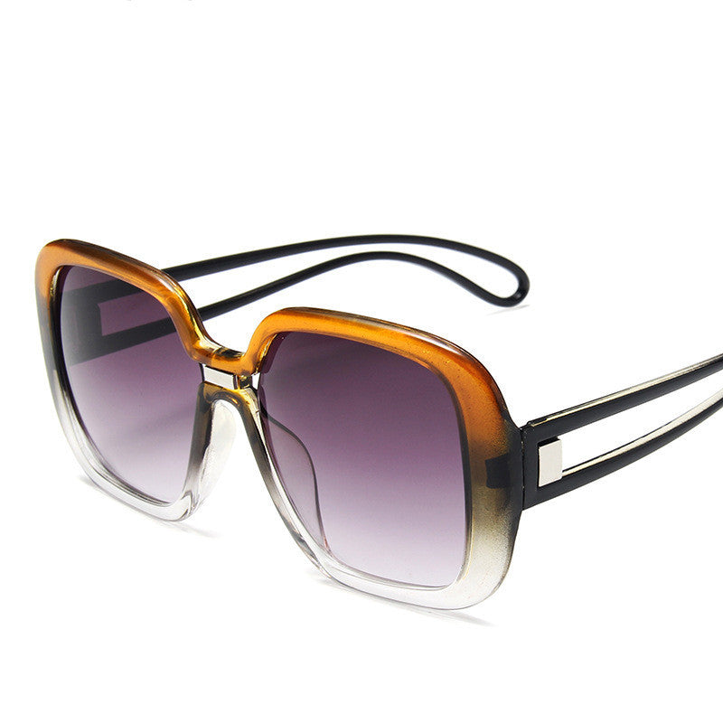 Großrahmige Sonnenbrille mit Farbverlauf Persönlichkeit Sonnenbrille