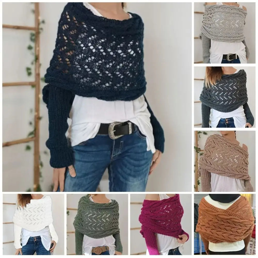 Gestrickter Zopfstrick Bolero für Frauen