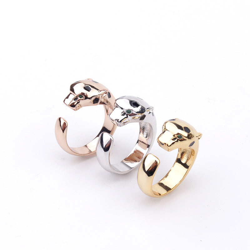 Damenmode Gel-Leopard-Armband Ring