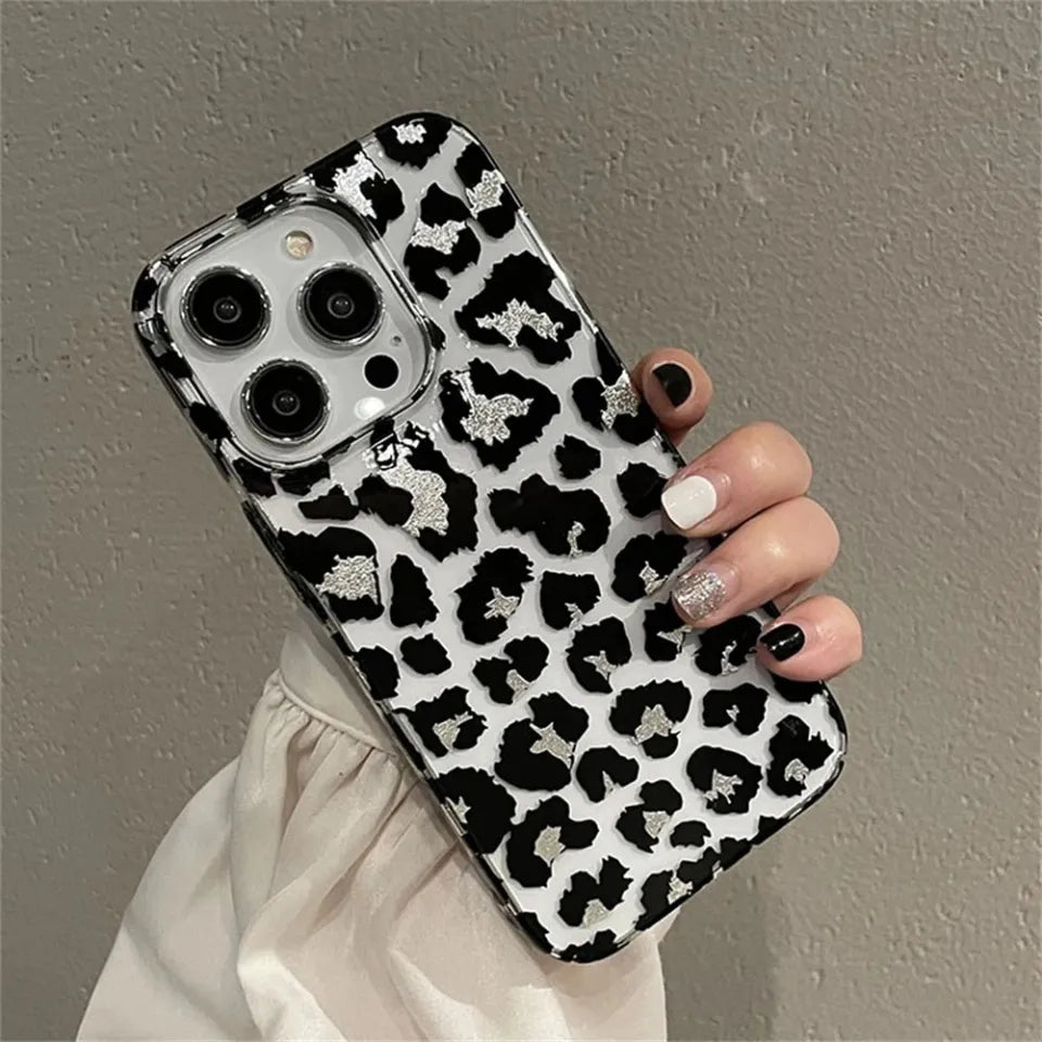 Leopard Print Armband Handytasche