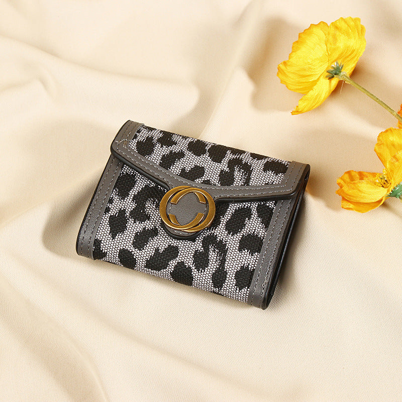 Neue Leopard Print Frauen Brieftasche Multi-Card-Slot Münze Geldbeutel All-in-One-Kupplung Karteninhaberin