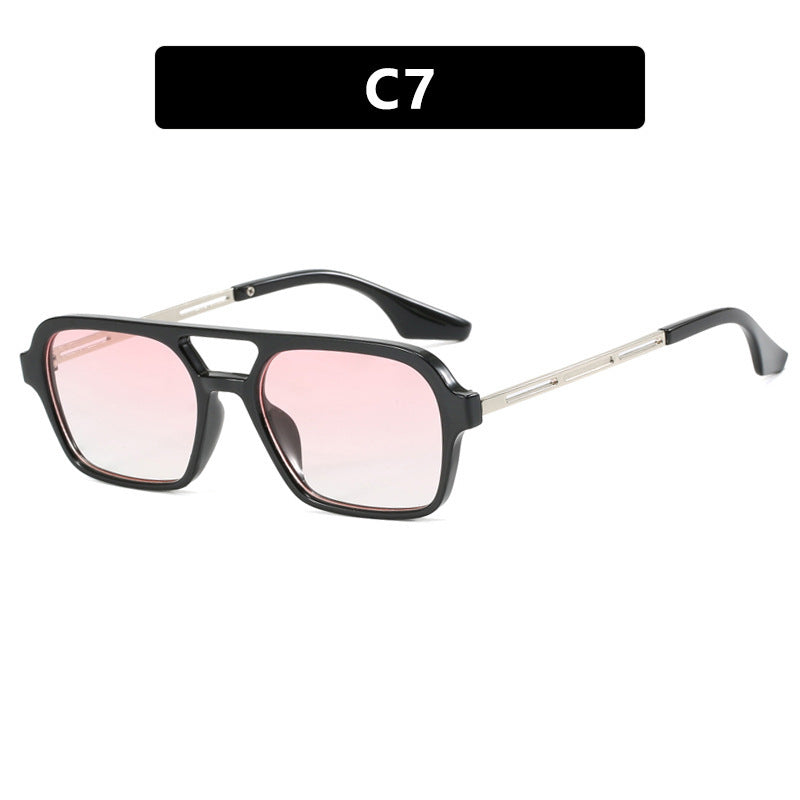 Neue Retro-Sonnenbrille mit quadratischem Rahmen für Männer