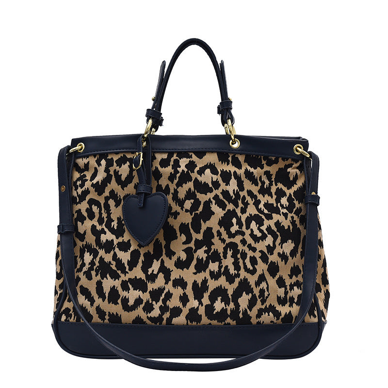 Check Houndstooth Leopardenmuster Personalisierte Tasche für Frauen