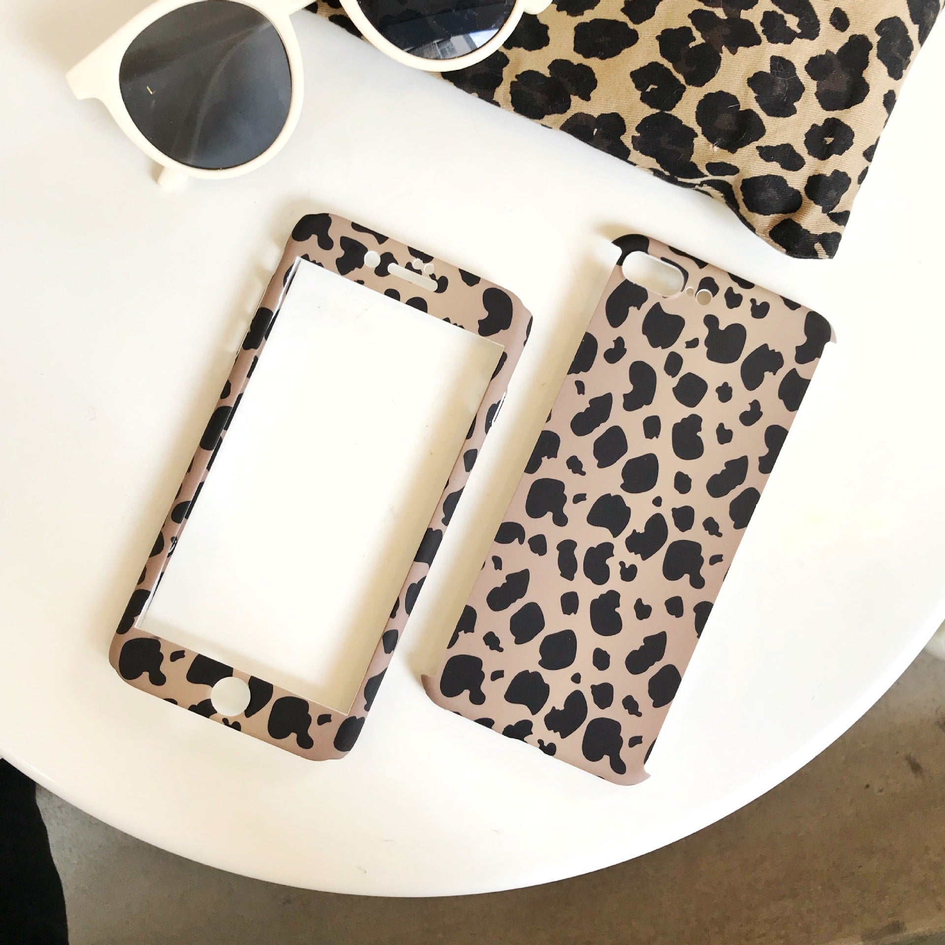 Handytasche mit Leopardenmuster