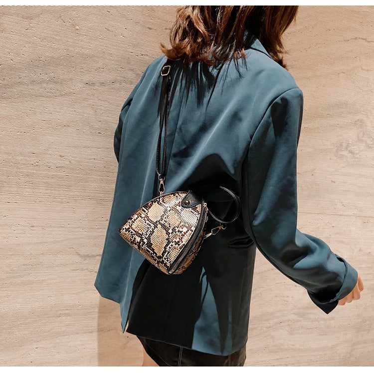 Leopardenmuster Dreieckstasche Handtasche