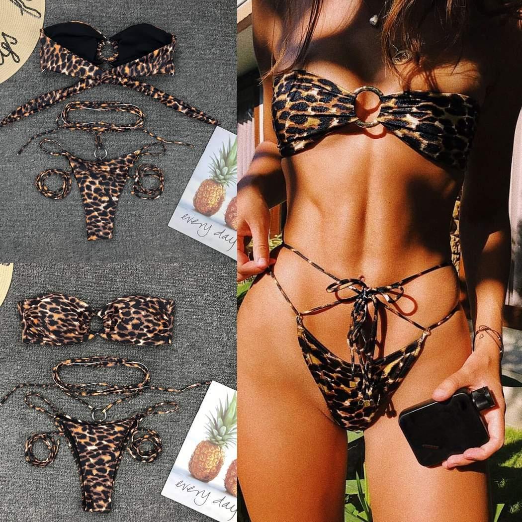 Bikini mit Leopardenmuster