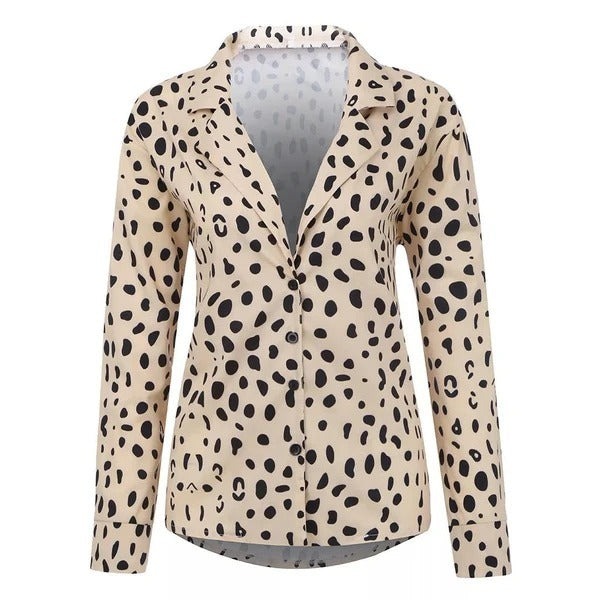 Women's Leopard Long Sleeve Shirt