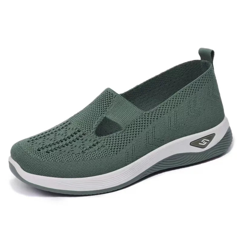 Damen Anti-Rutsch Walking Woven Schuhe