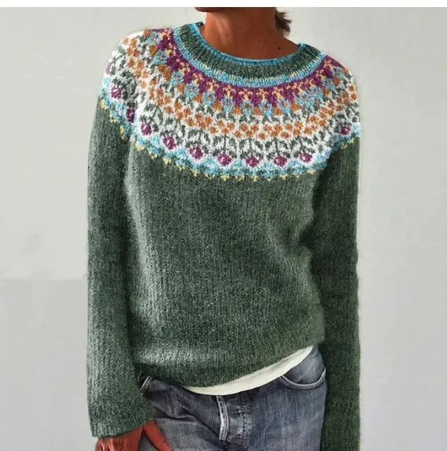 Herbst-Strickpullover für Frauen