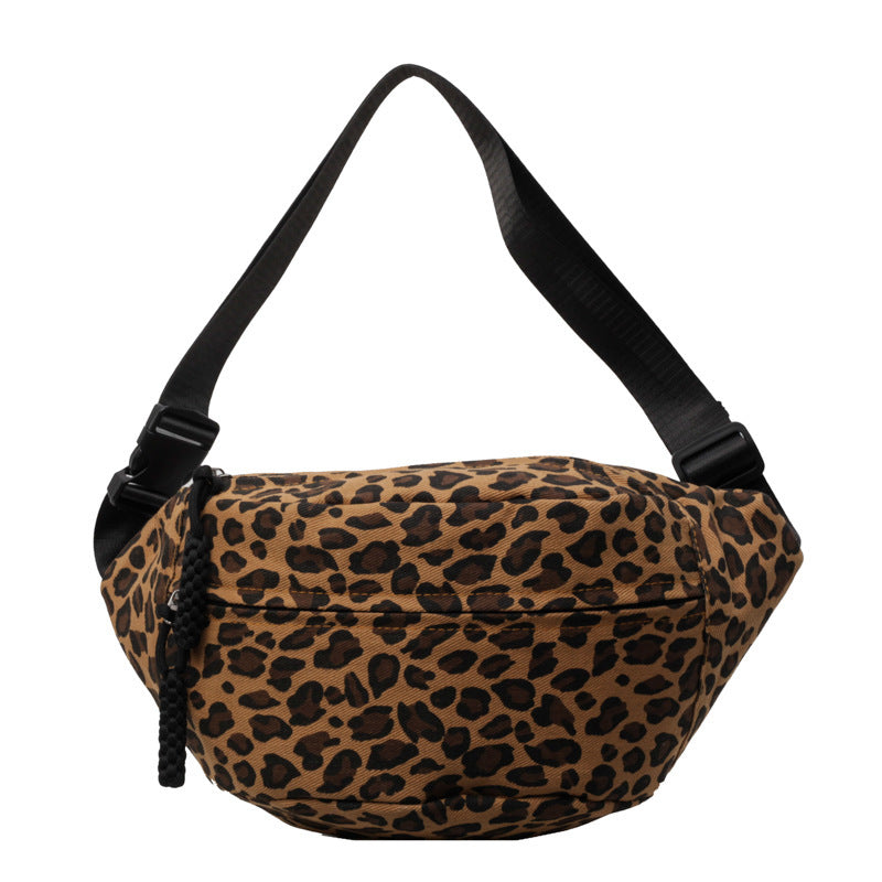 Leopardenmuster Schulter-Brusttasche Sport