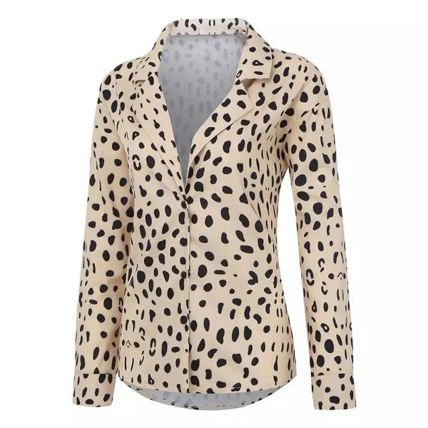 Women's Leopard Long Sleeve Shirt
