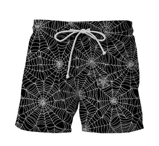 Sommer Erweiterte 3D-Druck Leopard Print Herren Shorts