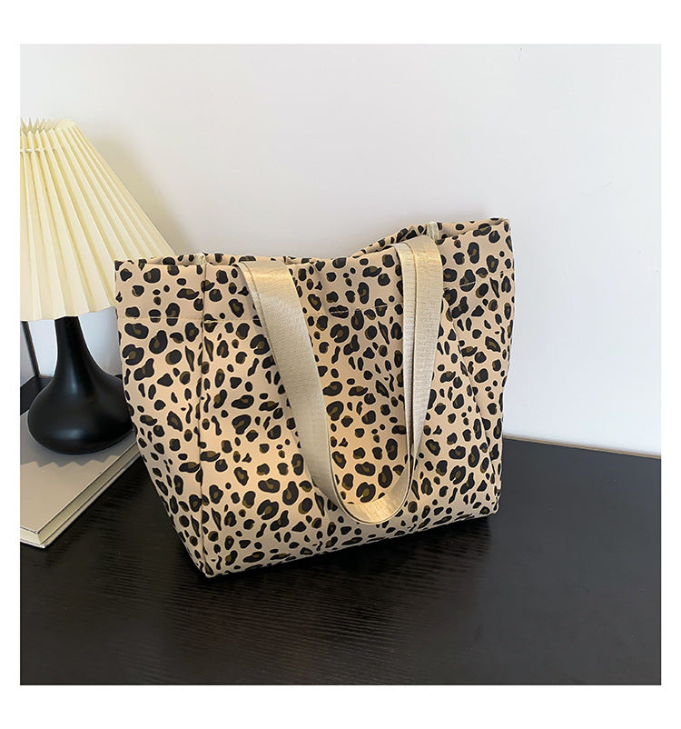 Mode Leopard Print Tote Umhängetasche