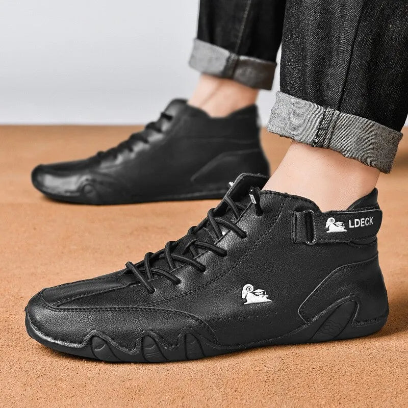 Herren Leder Freizeitschuhe Rutschfestes Gehen