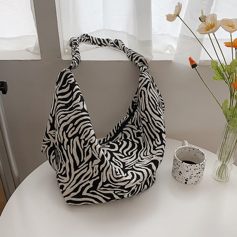 Großraumtasche mit Leopardenmuster Canvas-Tasche Damentasche