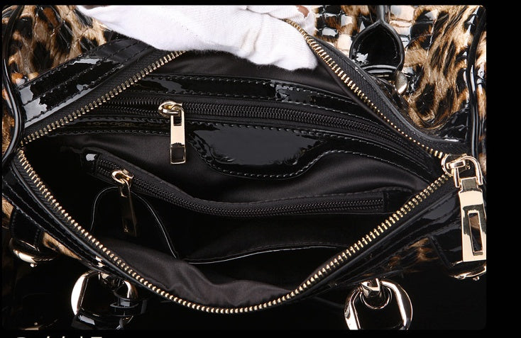Handtasche mit Leopardenmuster, modisches All-Match-Leder, großes Fassungsvermögen, One-Shoulder