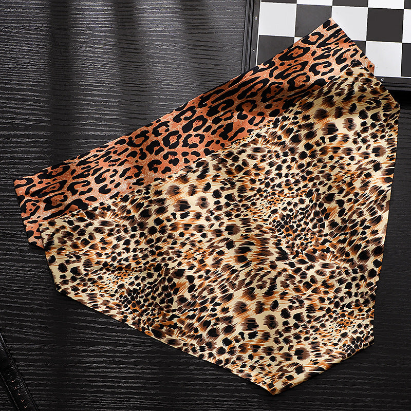 Buchstaben-Leoparddruck-Eisseidenunterwäsche für Männer 3D