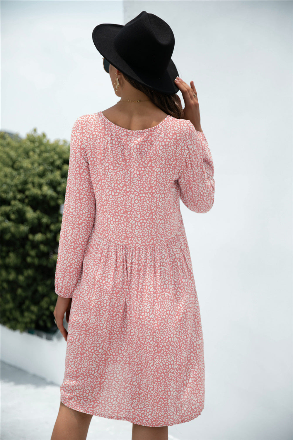 Leopard Print Pocket Ladies Dress