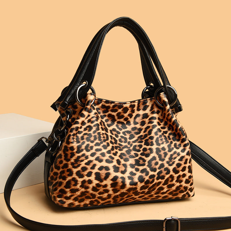 Leopard Zebra Print Damen Trendy Crossbody Tasche