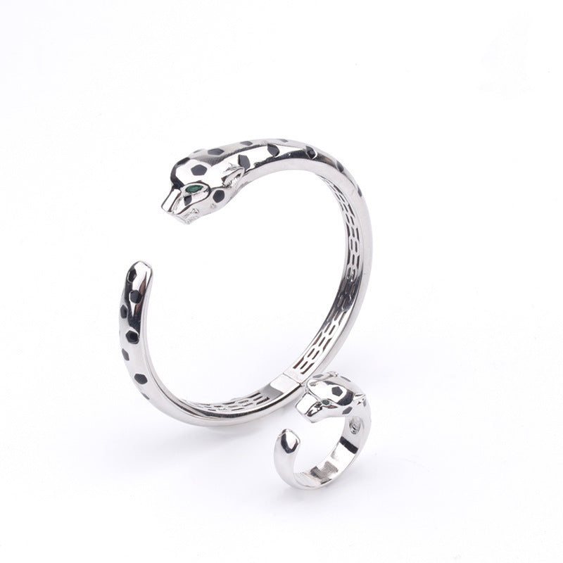 Damenmode Gel-Leopard-Armband Ring