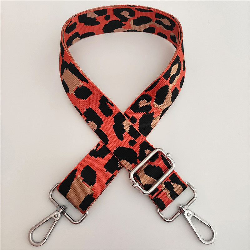 Women's Leopard Print verdickt verstellbaren Rucksack Ersatz Schultergurte