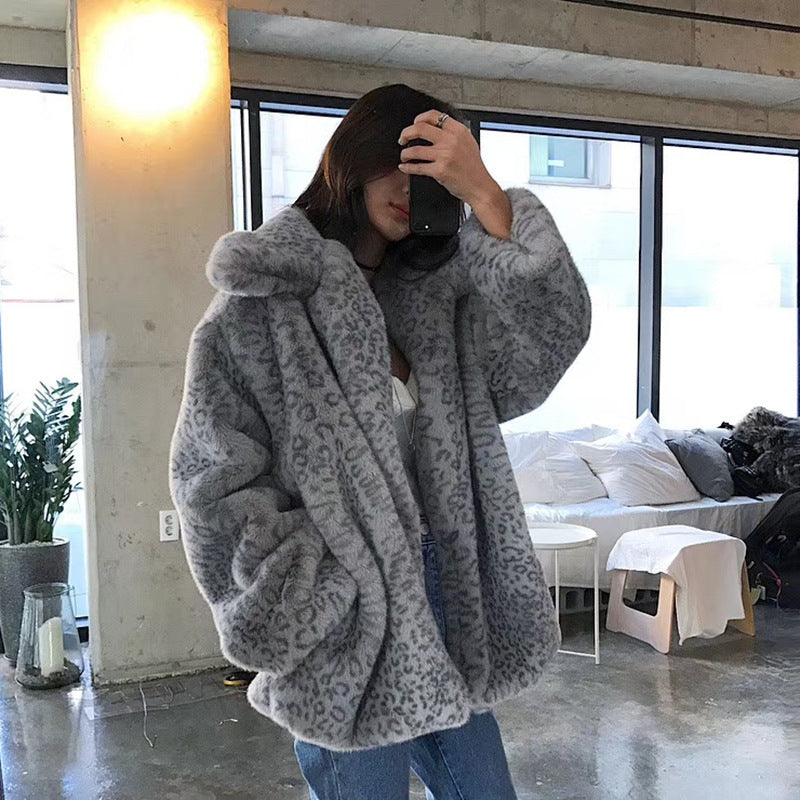 Leopard Print Short Casual Cardigan Jacket