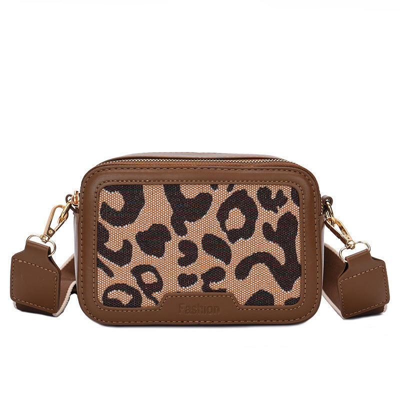 Damen Umhängetasche Leopard Print Messenger