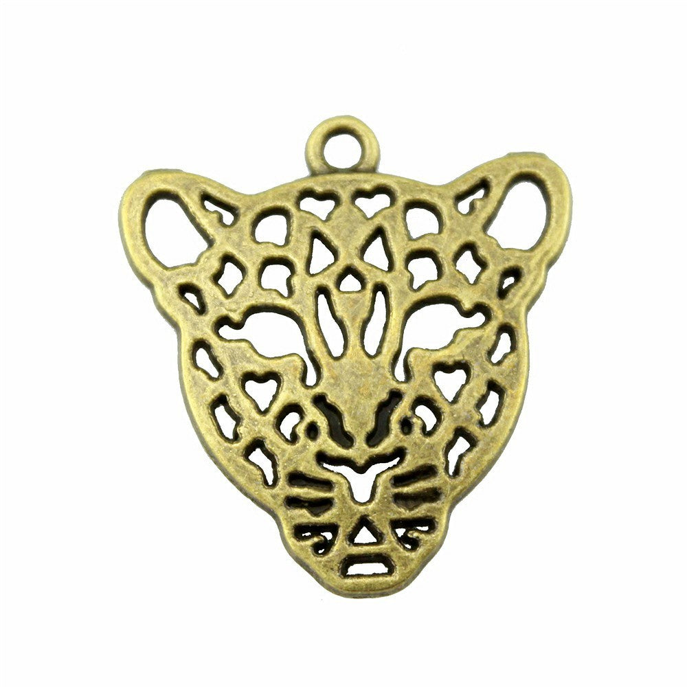 Schmuckzubehör DIY Handmade Leopard Head Anhänger