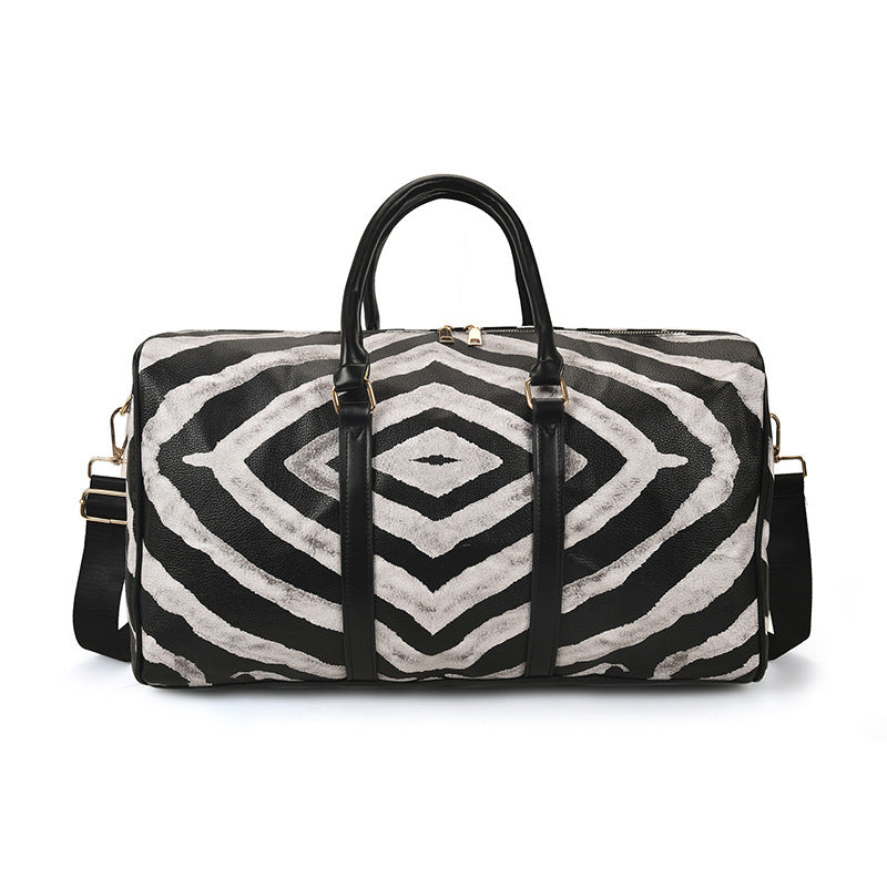 Große Kapazität Leopard Print Kontrast Tote Tasche Schulter Turnbeutel