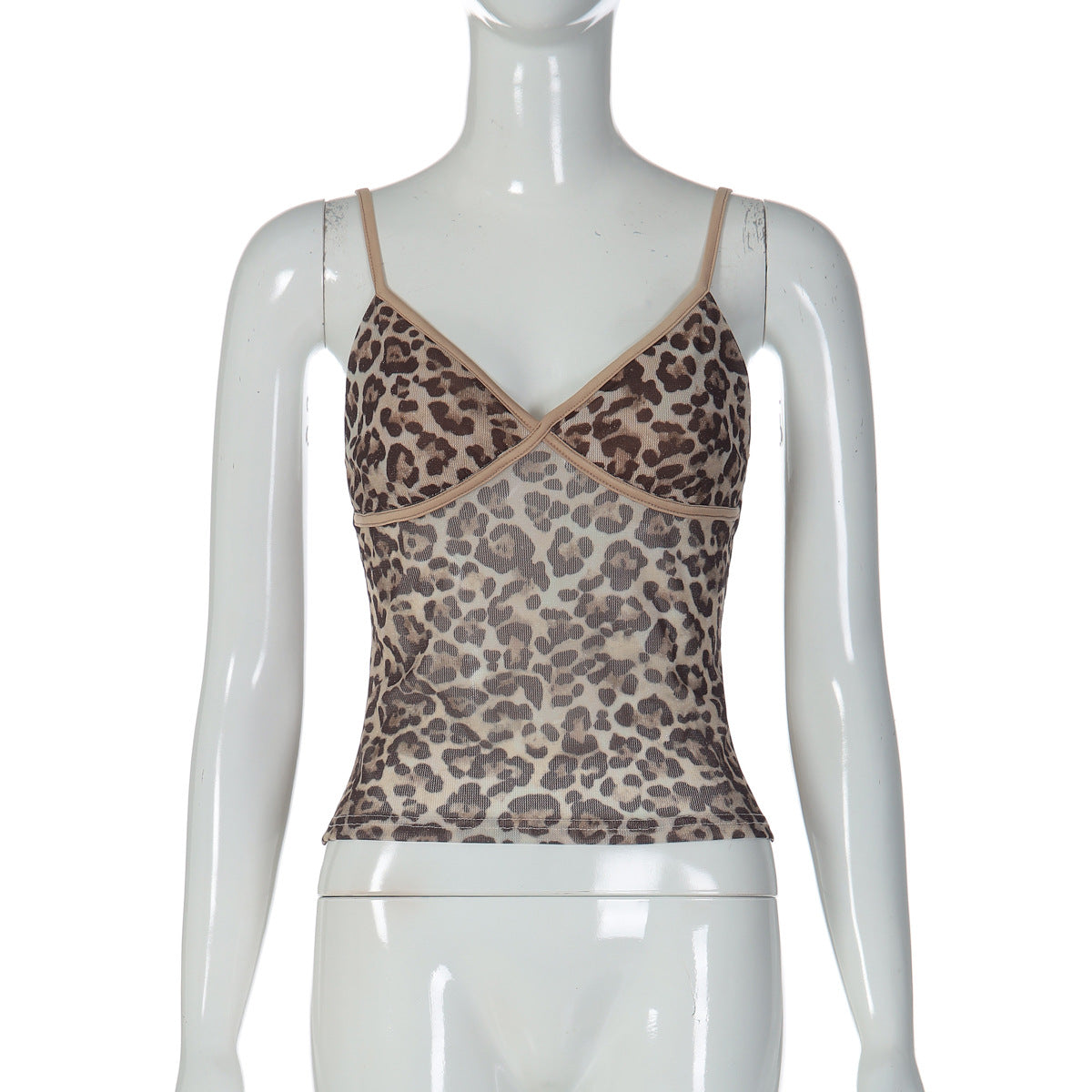 Fashionable Leopard-Print Camisole For Women